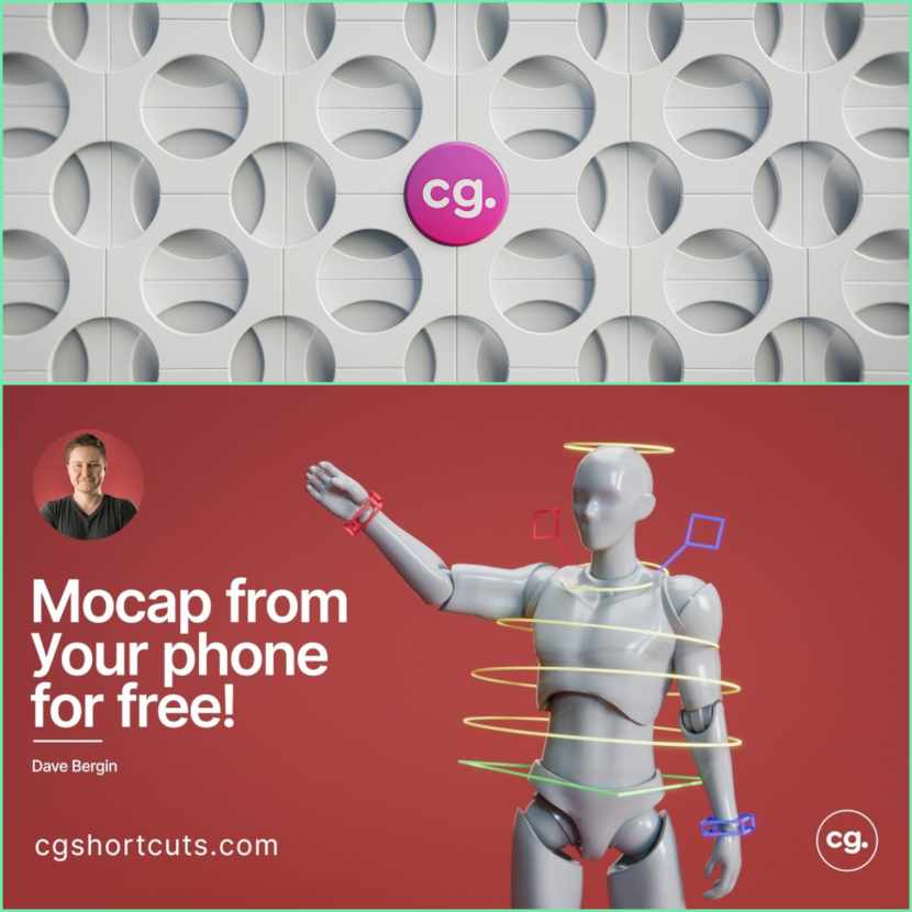 CG Shortcuts - Mocap from your Phone for FREE - AI-based motion capture technology